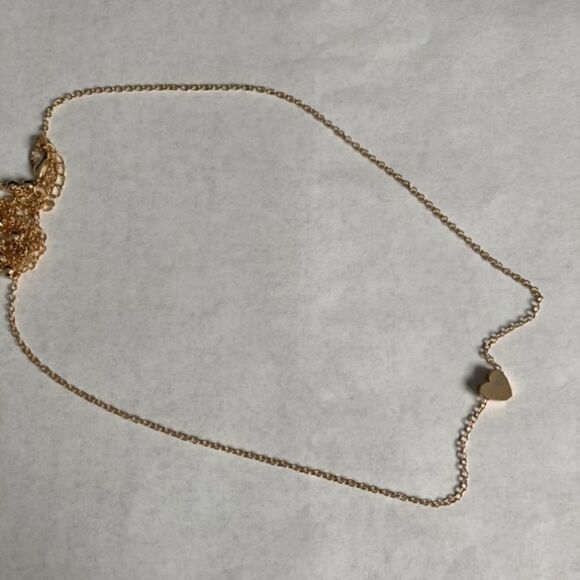 𝅺GOLDEN Layered Faux Onyx Stone Necklace - Picture 5 of 10